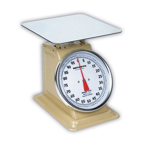 Detecto T100 (T-100) Top Loading Large Dial Scale-100lb capacity