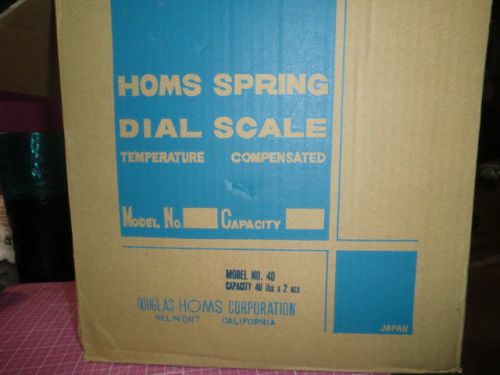 Scale, Spring Dial Type, Homs, # 40, 40 Lbs x 2oz, NEW in box!!