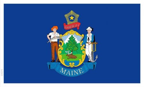 bc043 FLAG OF MAINE (Wall Banner Only)