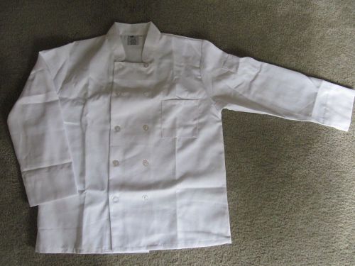 New Chefs Coat Uniform White -10 Buttons, Unisex, 70% polyester, 30% cotton