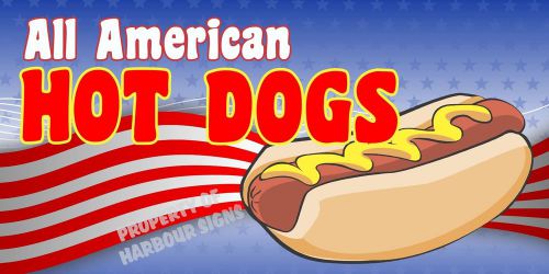 Hot Dogs Concession Hot Dog Cart Fast Food Decal 24&#034;