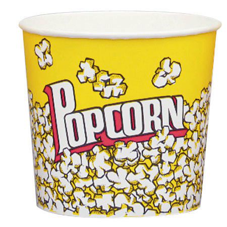 Solo Cup Tub Paper Porcorn 85 oz Printed Popcorn 150