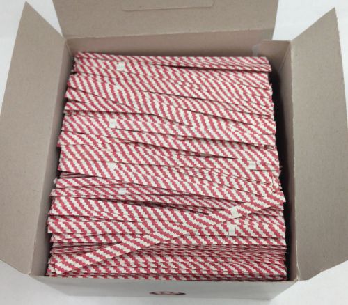 2000 red and white twist ties 4&#034; for closing bags &amp; securing loose items, wires for sale