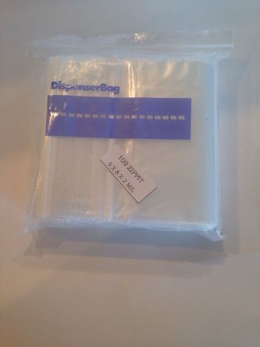 New! unopened zippit dispenser bags. 5 x 8 x 2 mil. 100 pack for sale