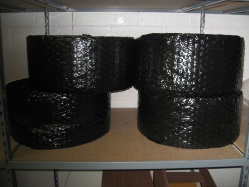 Black Recycled Large 1/2&#034; Bubble, 12&#034; x 500&#039; Per Order - SHIPS FREE!
