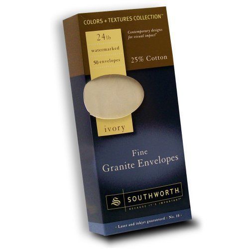 Southworth 25% Cotton Granite Envelopes - Stationery - #10 - 24 Lb (p93410l318)