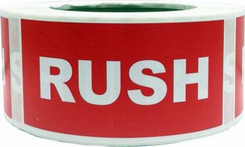 Rush Labels - 2&#034; by 4&#034; - 1 roll of 500 adhesive stickers for Shipping