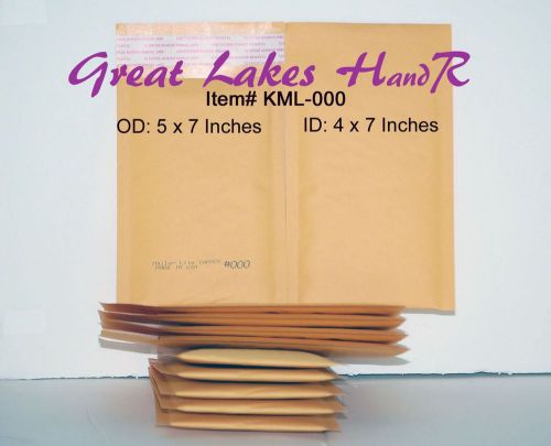 26 Self-Sealing Kraft Bubble Padded Envelope Mailers 5 x 7 inches, KML Size-000