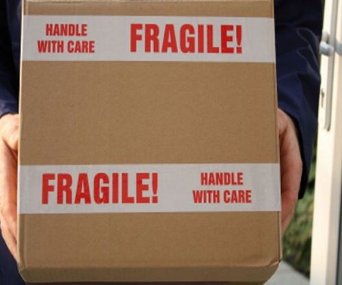 Fragile marking box tape shipping packing 3&#034; x 110 yd 2 mil - 240 rls (10 cases) for sale