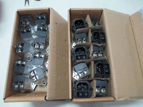 Lot of 48 schurter dc12.2102.001 power entry modules for sale