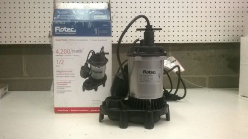 Flotec – fpzs50t –  1/2  hp zinc/thermoplastic tethered sump pump for sale