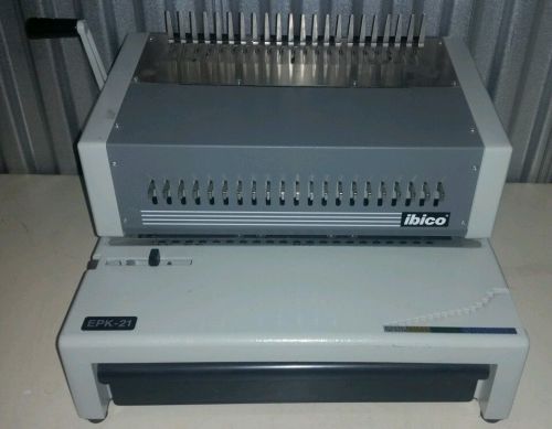 Ibico EPK-21 Electric Binder Punch and Comb Binding Machine w/Pedal Very Nice