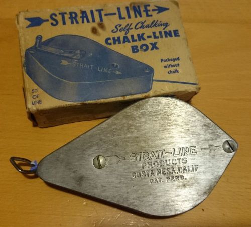Vintage STRAIT-LINE CHALK-LINE BOX No. 125