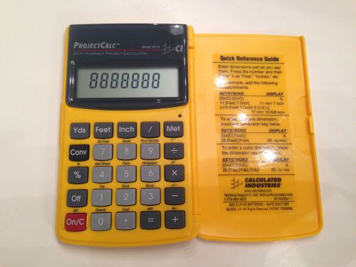 Projectcalc model 8515 pocket do it yourself project calculator for sale