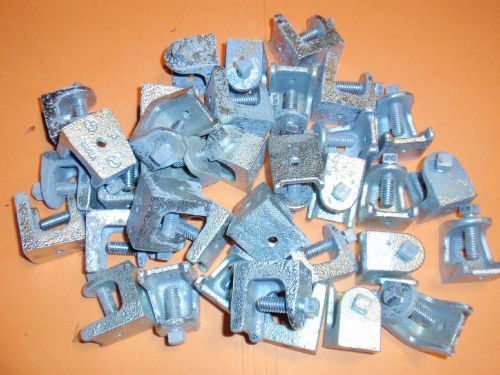 1&#034; malleable beam clamp w/1/4x20 treaded hole topaz 122 lot of 35 for sale