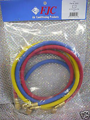 Refrigeration r12/r22  hose set 36&#034; yellow, blue &amp; red for sale