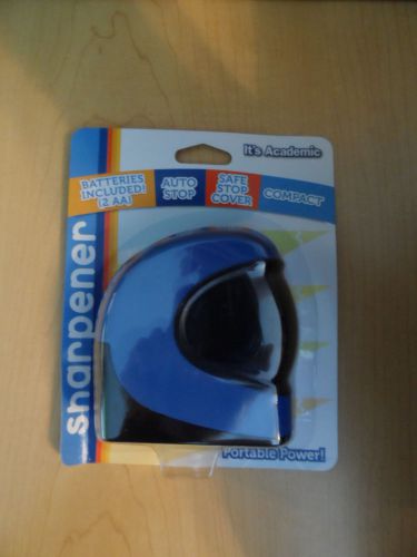 It&#039;s Academic Battery Operated Pencil Sharpener Blue New Batteries Included New