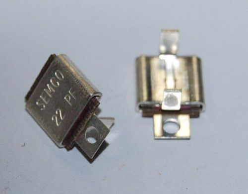 22pf  METAL CASED MICA RF CAPACITORS ORIGINAL SEMCO