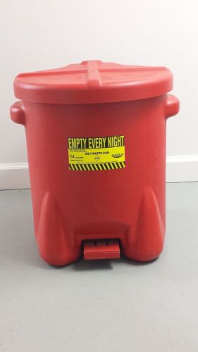 EAGLE 14 Gallon Polyethylene Oil Waste Container Used