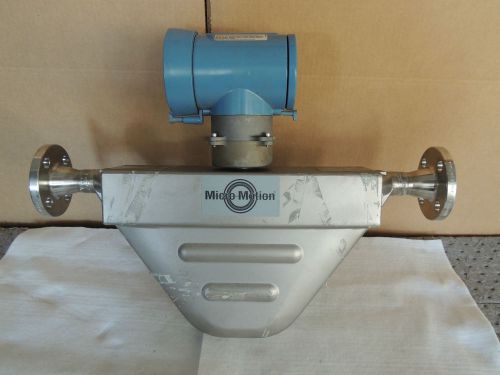 Micro motion mass flow coriolis meter f100  ss 316l, 1&#034; rf ansi, 1200 lb/min max for sale