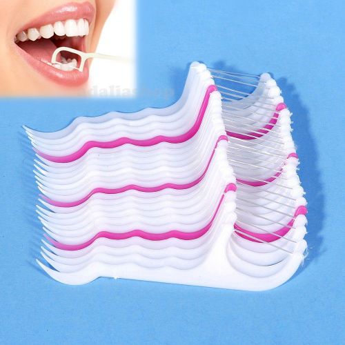 100 pieces/ 4 Sets Oral Dental Flosser High-Performance Floss Toothpicks On Sale