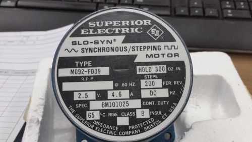 SUPERIOR ELECTRIC SLO-SYN MOTOR MO92-FD09