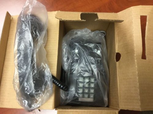 New Cortelco Black Desk Phone 2500 250000-VBA-20M w/ Volume Control Handset