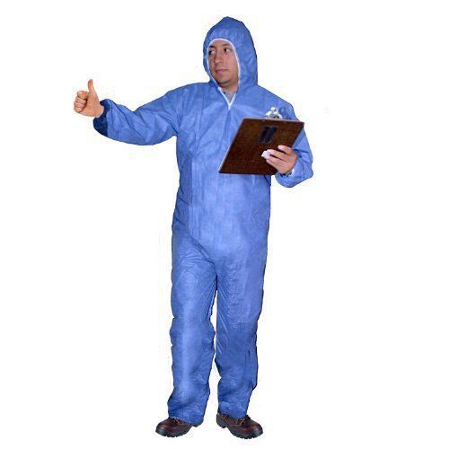 Enviroguard ViroGuard Fabric Coverall with Attached Hood  Disposable  Elastic Wr