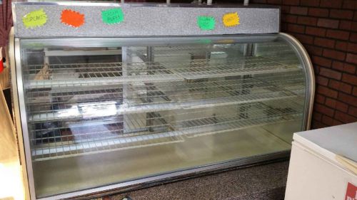 Used 6 ft Curved Glass Dry Bakery Display Case