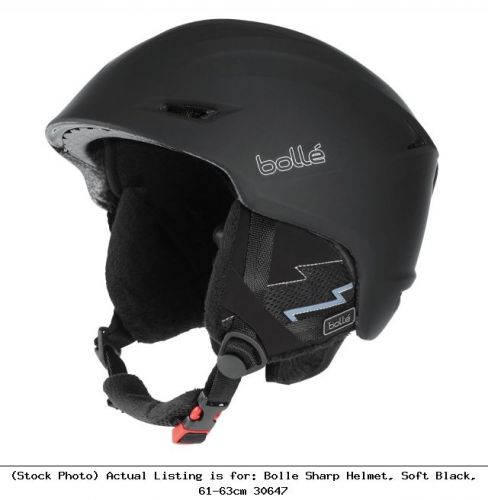 Bolle Sharp Helmet, Soft Black, 61-63cm 30647 Ski and Snowboarding Helmet