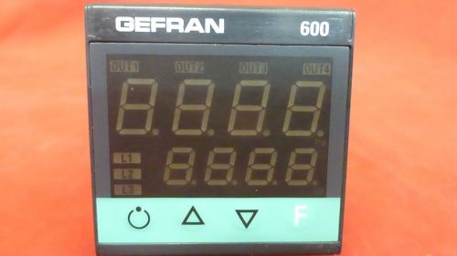 Gefran f000533 temperature controller 600-r-r-h-r-1  (3k3) for sale