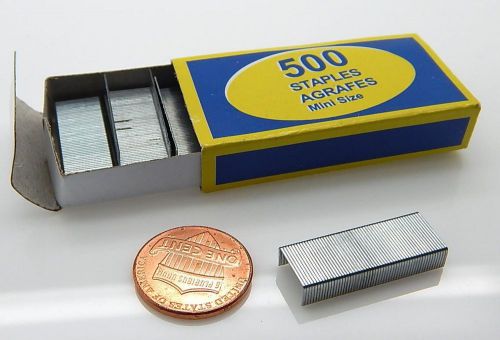 500 new mini staples for small stapler