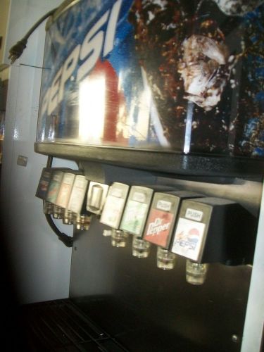 SODA/ICE DISPENSING MACHINE, 8 HEADS, COMPLETE, 115V,C/TOP, 900 ITEMS ON E BAY