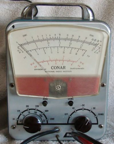 Vintage CONAR Model 211 Vacuum Tube Analog OHM Meter Ham Crystal Radio