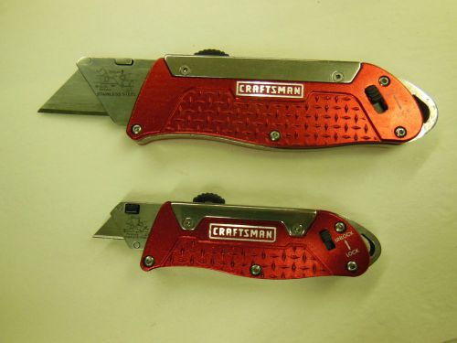 CRAFTSMAN Box Cutter Utility Knife - LOT OF 2 with different size