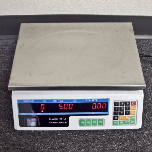 NEW 60LB Commercial Retail Digital Food Scale Price Calculator Produce Deli Meat