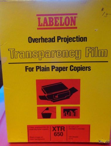 LABELON OVERHEAD PROJECTION TRANSPARENCY FILM XTR 650 - 4 ML
