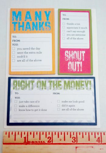 Gartner Studios / Unique Positive Sticky Notes / 3 Different Styles