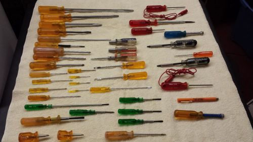Klein vaco tools ~ 42 total ~ screw driver set ~ huge collection ~ various sizes for sale