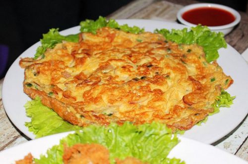 Thai Foods Recipe Pork Omelette Kitchen Easy Cooking for Family Menu *