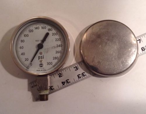 3&#034; Pressure Gauge to 300psi with Cover- U S Gauge, Free Shipping