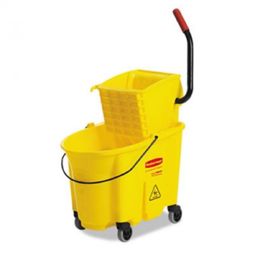 Rubbermaid commercial wavebrake bucket/wringer, yellow, rcp 7580-88 for sale