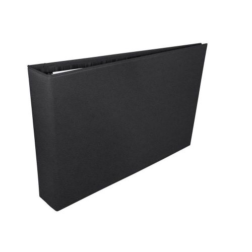LUCRIN - A3 landscape binder - Granulated Cow Leather - Black