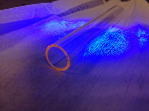 YAG Laser Cavity Flow Tube Samarium Doped Glass Photop 11mm Dia x 80mm