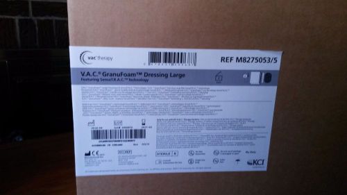 V.A.C. GranuFoam Dressing Large for KCI Box of x5 Wound VAC Therapy M8275053/5