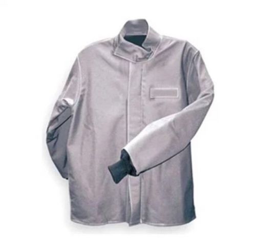 Salisbury flame-resistant jacket arc flash 40 cal coat size large l gray for sale