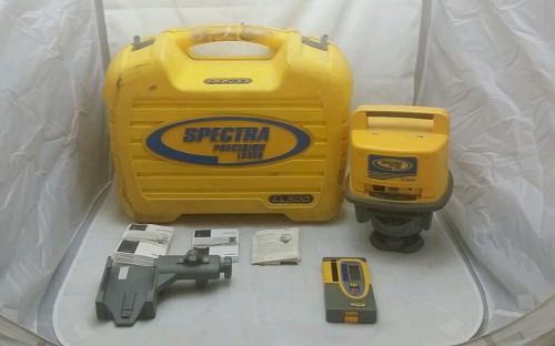 SPECTRA PRECISION LASER LL500 IN CASE WITH SPECTRA HR550