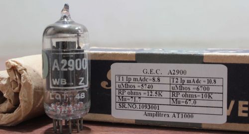 NOS A2900 GEC ECC801S made in G.Britain audio tube #1093001
