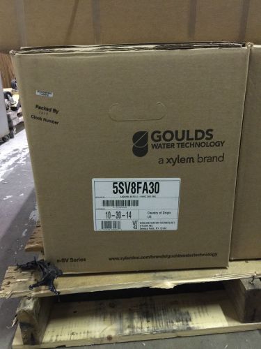 Goulds 5sv8fa30 8 stg esv stainless vertical water pump liquid end grundfos cr5 for sale