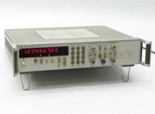 HP AGILENT 5334A 100MHz 9-DIGIT 2-CHANNEL PORTABLE UNIVERSAL FREQUENCY COUNTER